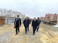 Глава города Андрей Фалейчик провел осмотр  строящегося детского сада