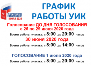 Все участки Челябинской области в неделю голосования с 25 июня  по 1 июля будут работать с 8 до 20 часов