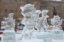 Ледовый городок в Копейске: последние штрихи