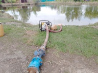 В Копейске продолжаются работы по водопонижению в поселке Бажово