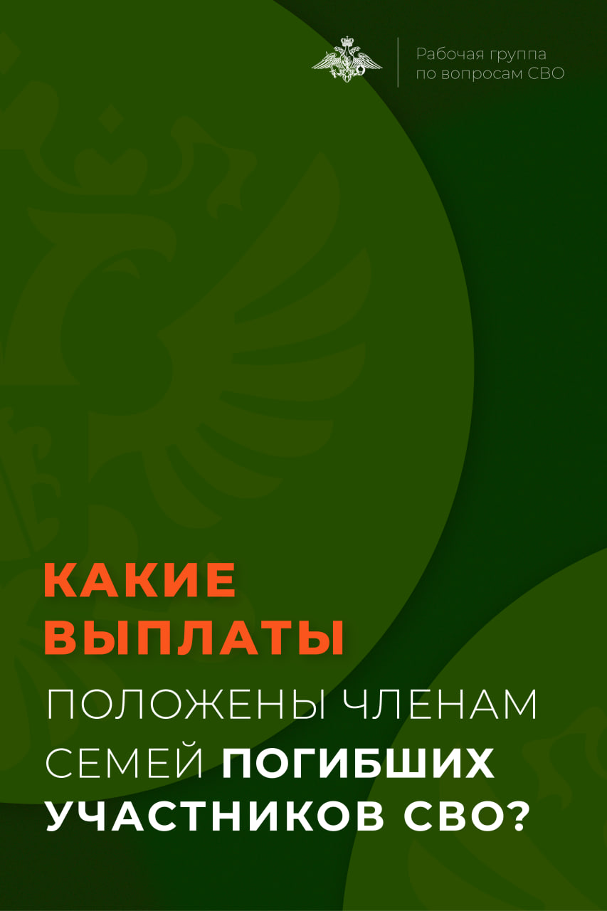 Для семей погибших участников СВО государством предусмотрен ряд мер  поддержки