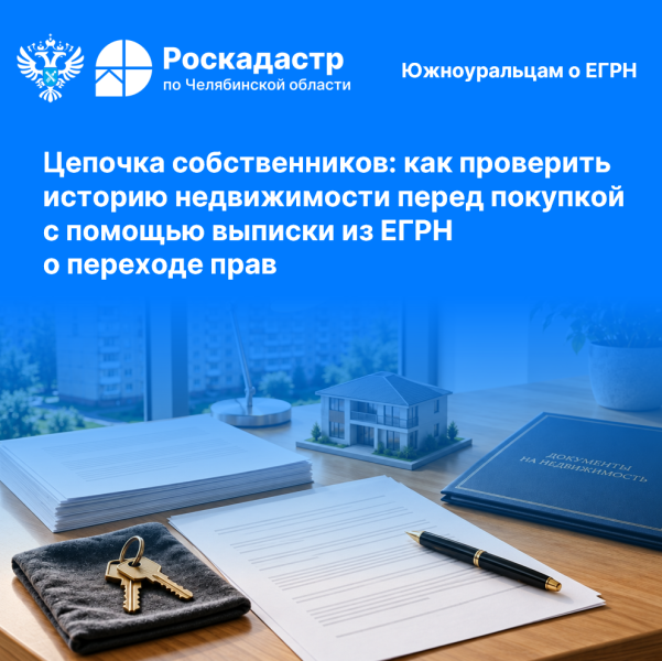 Цепочка собственников: региональные Роскадастр и Росреестр рассказывают, как южноуральцам проверить историю квартиры перед покупкой