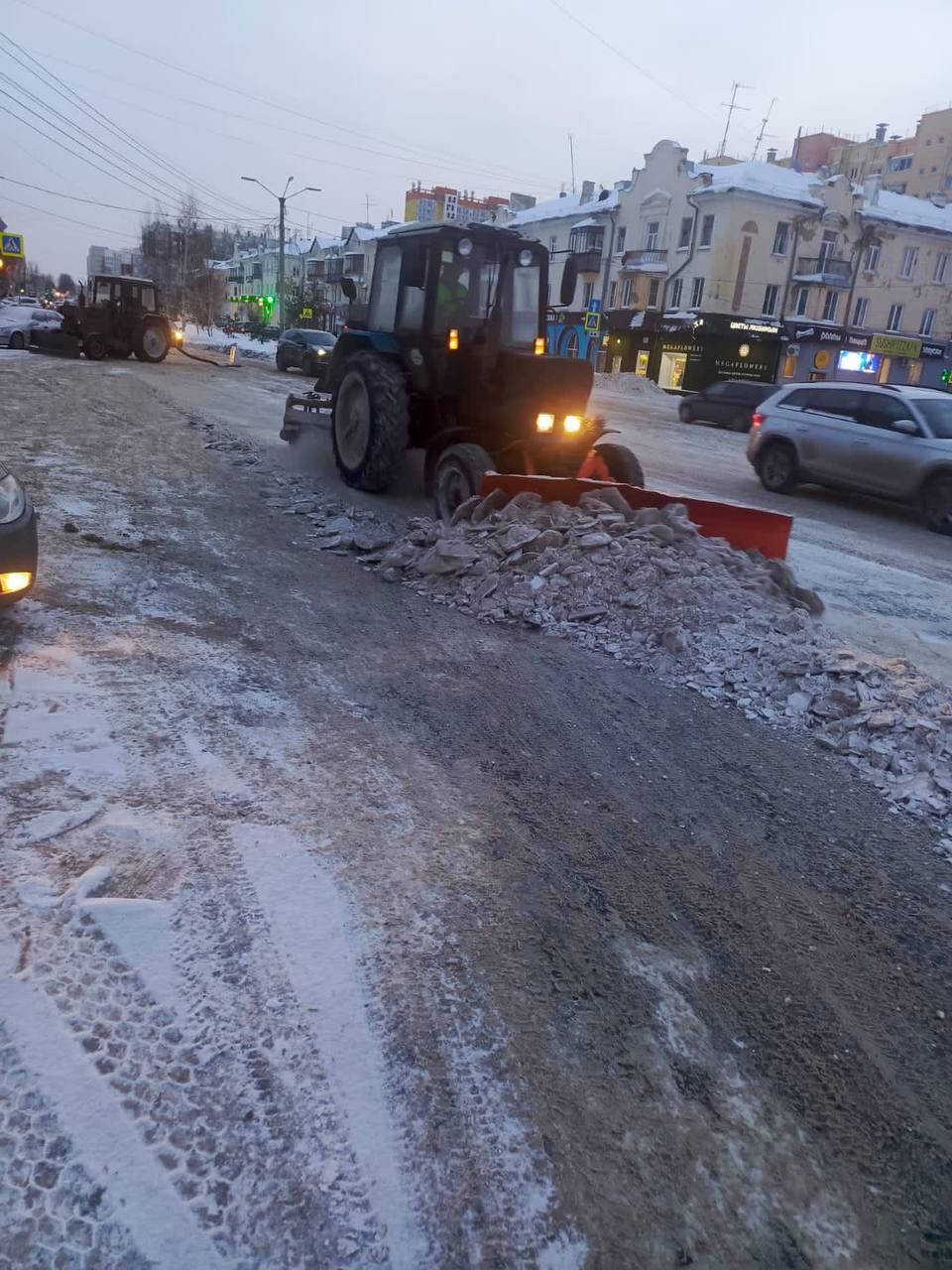 Работы по уборке города продолжаются | 24.01.2024 | Копейск - БезФормата