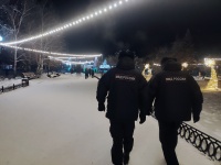 Полицейские Копейска обеспечили охрану общественного порядка во время празднования Нового года