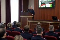 Начальник ГУ МВД области Михаил Скоков поздравил участковых уполномоченных с днем службы