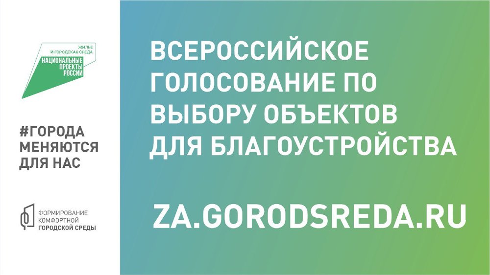 Стартовало второе всероссийское голосование за объекты благоустройства на платформе 74.gorodsreda.ru
