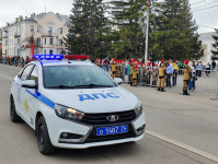 Полицейские Копейска обеспечили охрану порядка при проведении традиционной майской эстафеты посвященной празднику Весны и Труда