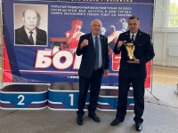 Начальник полиции г.Копейска Василий Горохов принял участие в финале 67-ого областного турнира по боксу