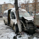 В Копейске девушка совершила ДТП с участием маршрутки