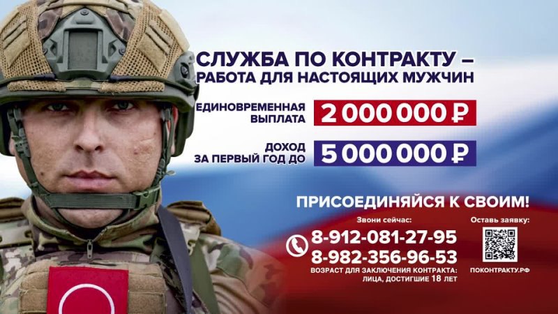 Служба по контракту - работа для настоящих мужчин!