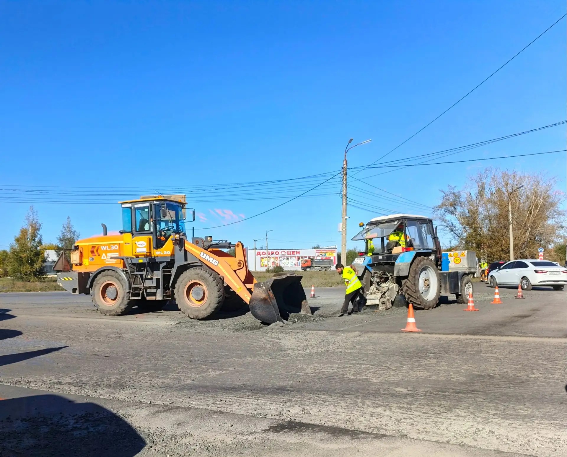 В Копейске продолжается строительство автодороги на улице Линейная