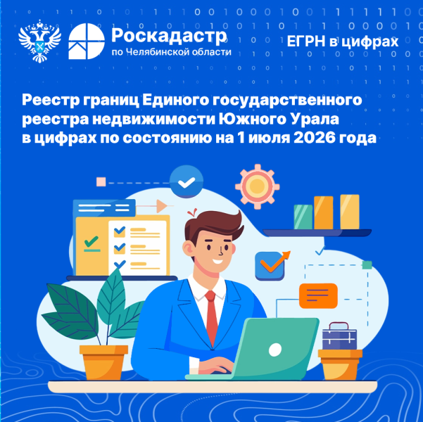 Актуальные данные реестра границ ЕГРН Южного Урала по состоянию на 1 июля 2026 года