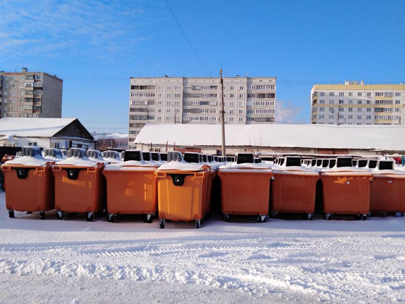 В Копейске ведется расстановка новых контейнеров для раздельного сбора мусора