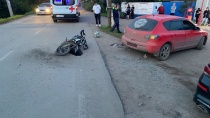 Несовершеннолетние копейчане  управляя мотоциклом попали в аварию 
