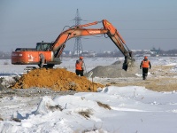 Продолжается строительство системы водоотведения для поселка Вахрушево